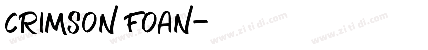 crimson foan字体转换